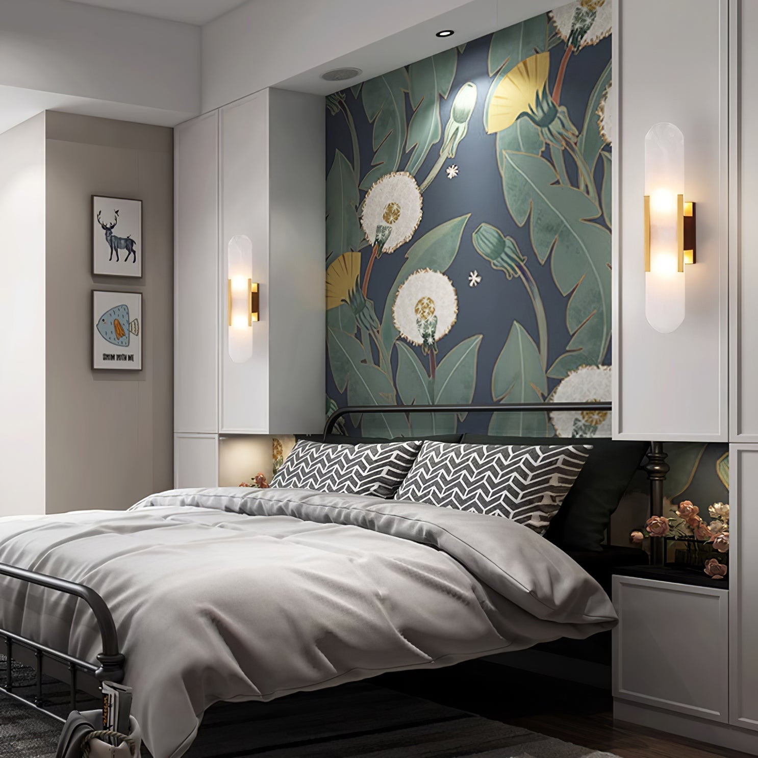 Veo Luxury Alabaster Wall Lamp - Neutral Decor